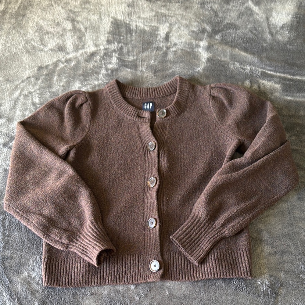 GAP Brown Button-Up Cardigan